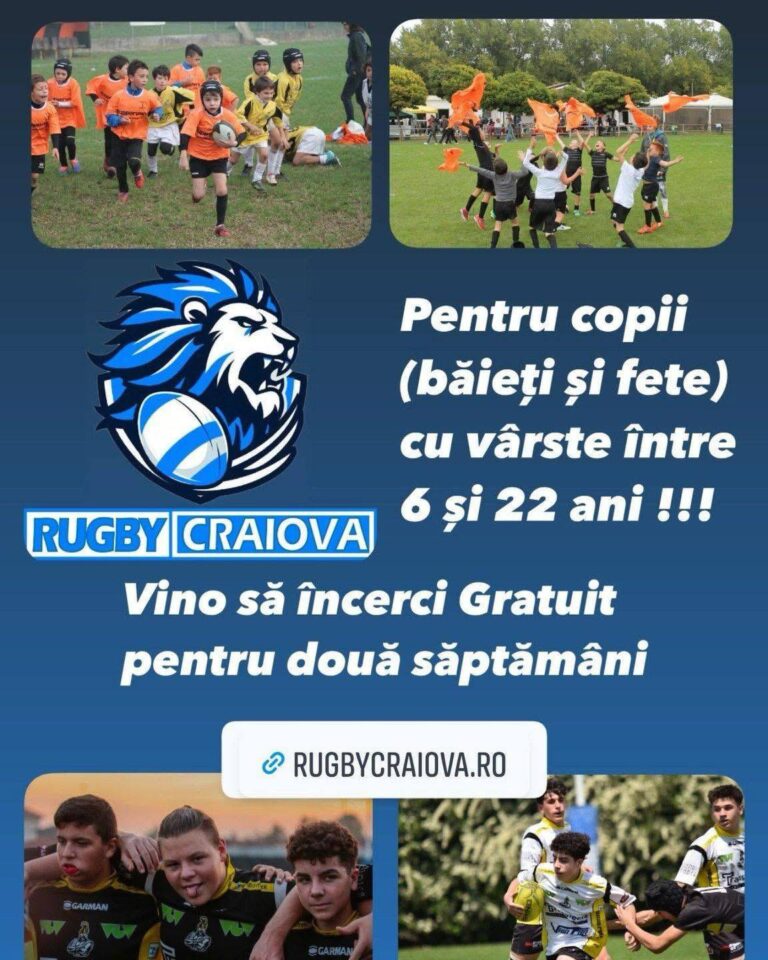 anunt inaugurare rugby craiova