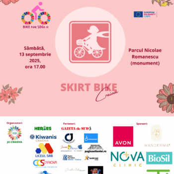 Mamele pe biciclete, tăticii la joacă – invitație la Skirt Bike Craiova